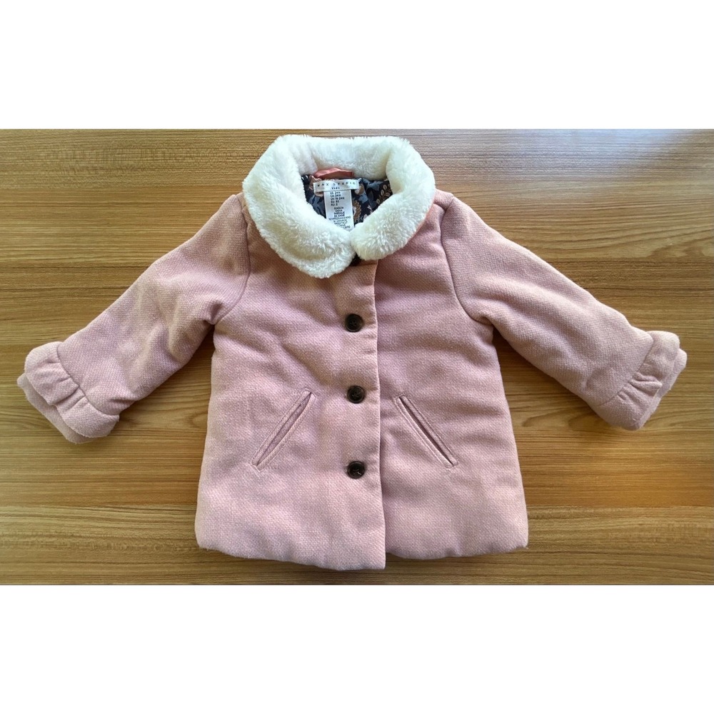 Girls Max Studio Pink Coat Size 24 Months
